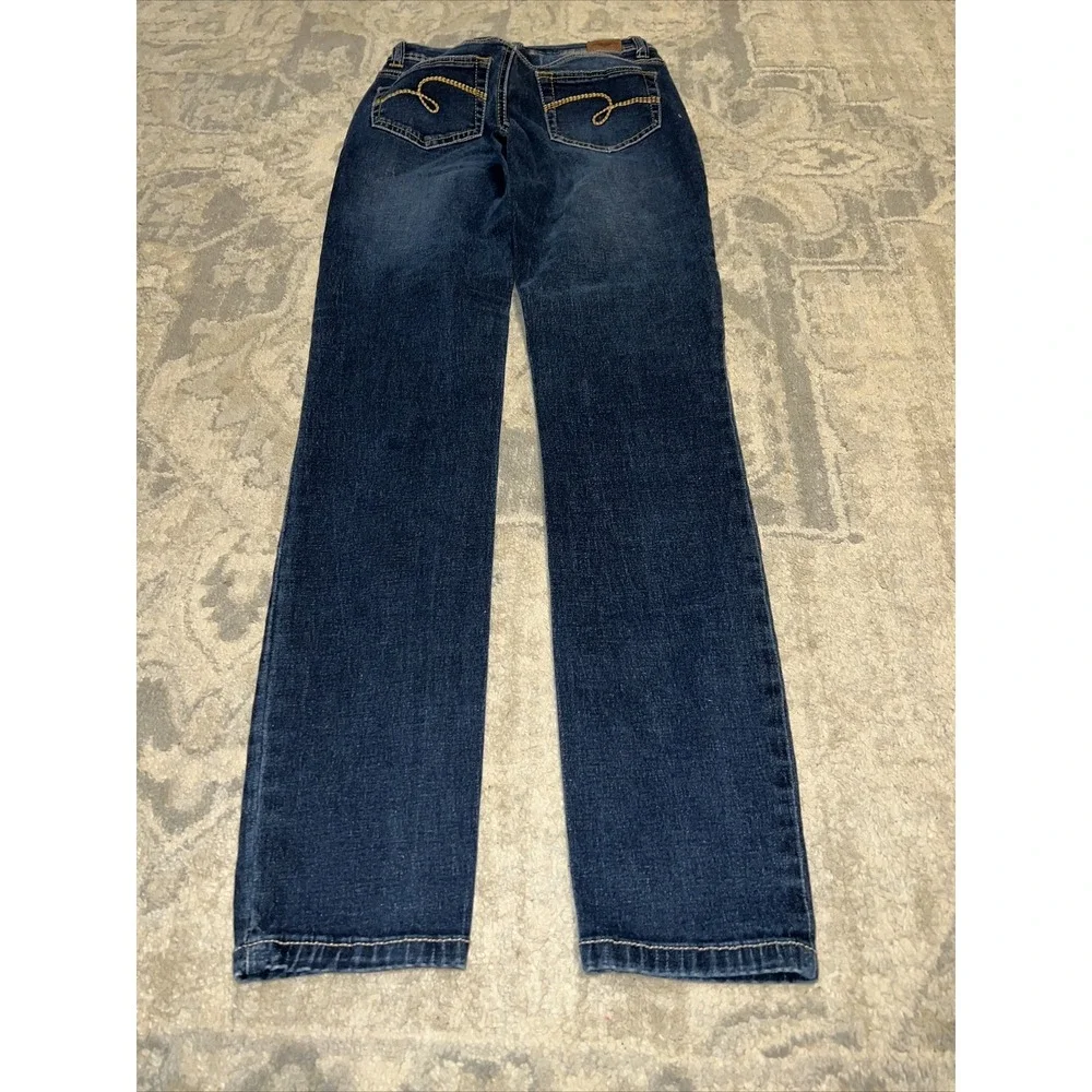 Justice‎ Jeans Youth Girls 12S Blue Skinny Leg Stretch Denim